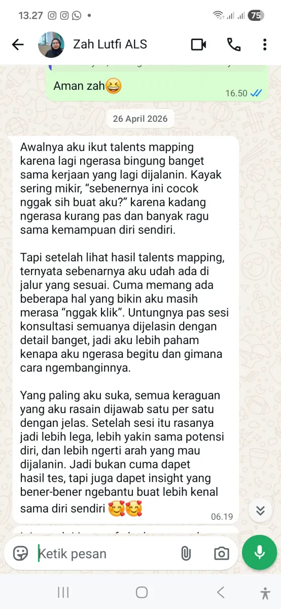 Testimoni Lutfi